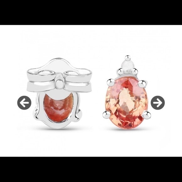 Beautiful Sapphire Diamond Studs - Picture 3 of 6